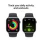 Apple Watch Series 11 (GPS) 42mm Space Gray Aluminum Case with Black Sport Band - S/M - Space Gray - (2025)(Pre-Order), , large