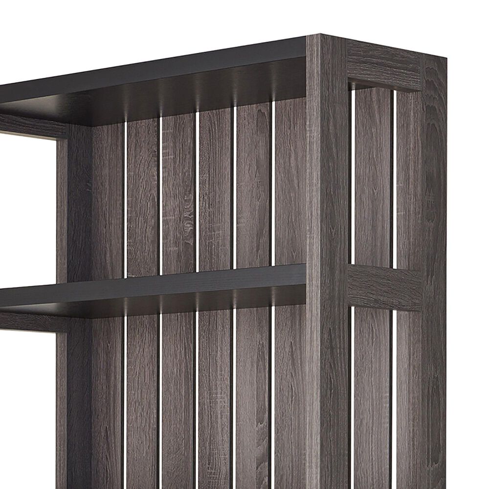 Furniture of America Moyer 5 Shelves Bookcase in Black and Gray, , large