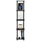 HOMLUX Turn-N-Tube 5-Tier Corner Square Display Bookshelf in Espresso and Black, , large