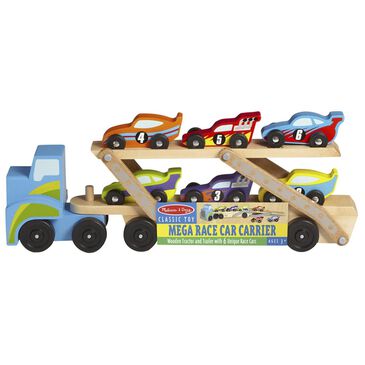 Melissa & Doug Mega Race Car Carrier, , large