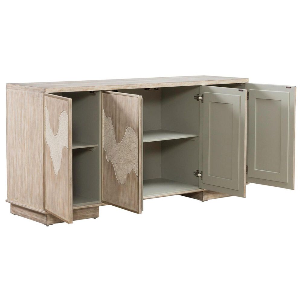 Belle Furnishings Terrace 69&quot; 4-Door Accent Cabinet in Gravel, , large