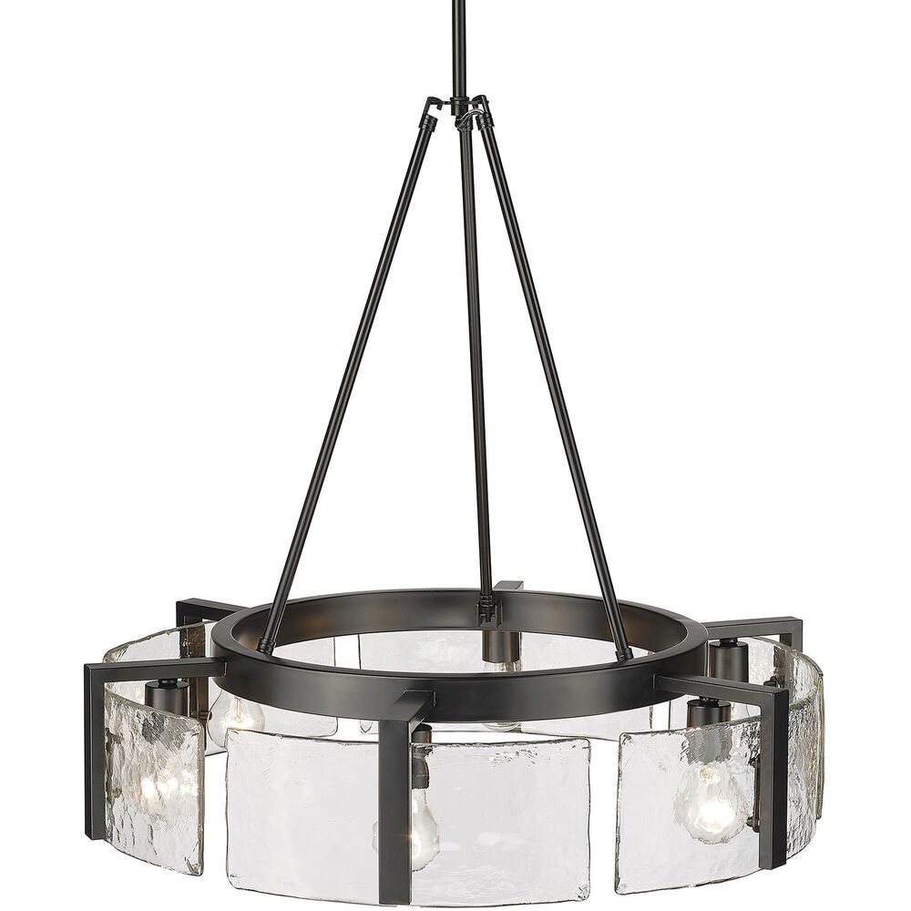 Golden Lighting Aenon 6-Light Chandelier in Matte Black, , large