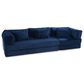 Jaxx Unsofa Stationary Sofa in Midnight Blue, , large