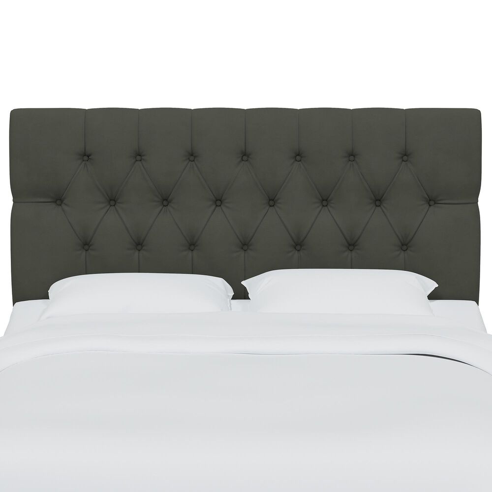 Skyline Furniture Queen Headboard in Velvet Pewter, , large