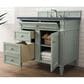 James Martin Vanities Brittany 36" Single Bathroom Vanity in Sage Green with 3 cm Charcoal Soapstone Quartz Top and Rectangular Sink, , large