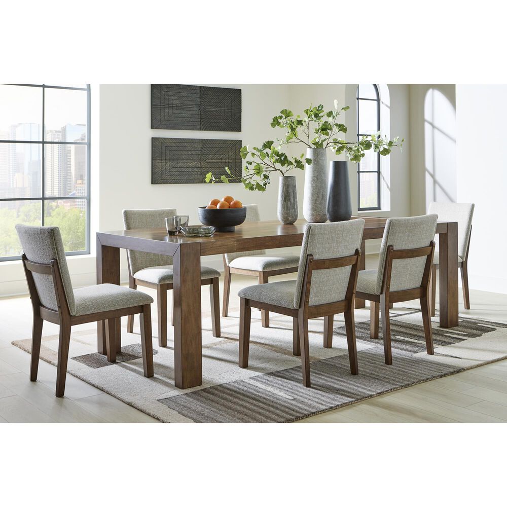 Ashley Kraeburn Dining Chair Set of 2 in Beige and Brown, , large
