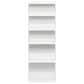 HOMLUX Enhanced Home 5-Tier Shelf Bookcase in White, , large