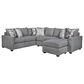 Northwestern Scout 2-Piece Sectional in Ash Gray, , large