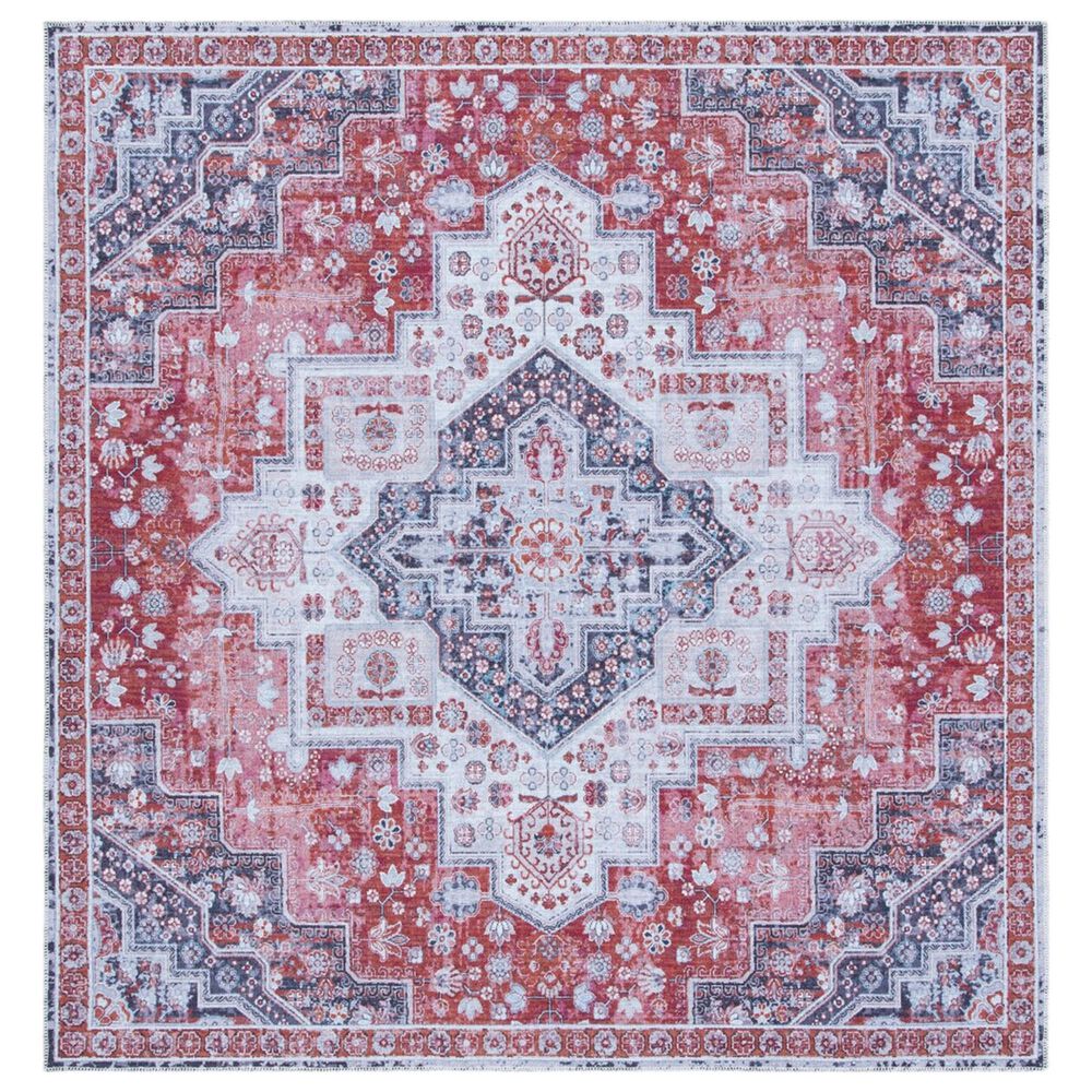 Safavieh Serapi  SEP563 6"7" Square Rust and Ivory Area Rug, , large