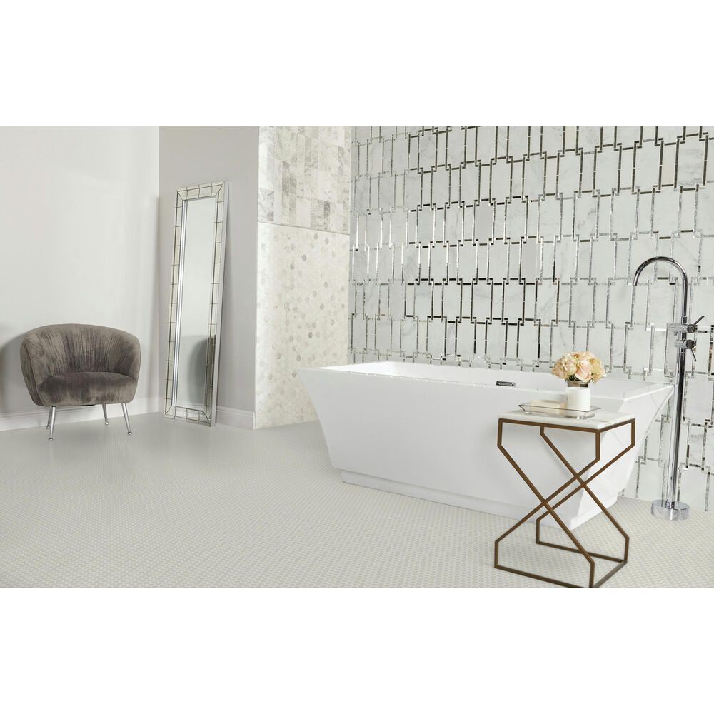 Dal-Tile Color Wheel Matte Biscuit 13&#39;&#39; X 11&#39;&#39; Ceramic Mosaic Sheet, , large