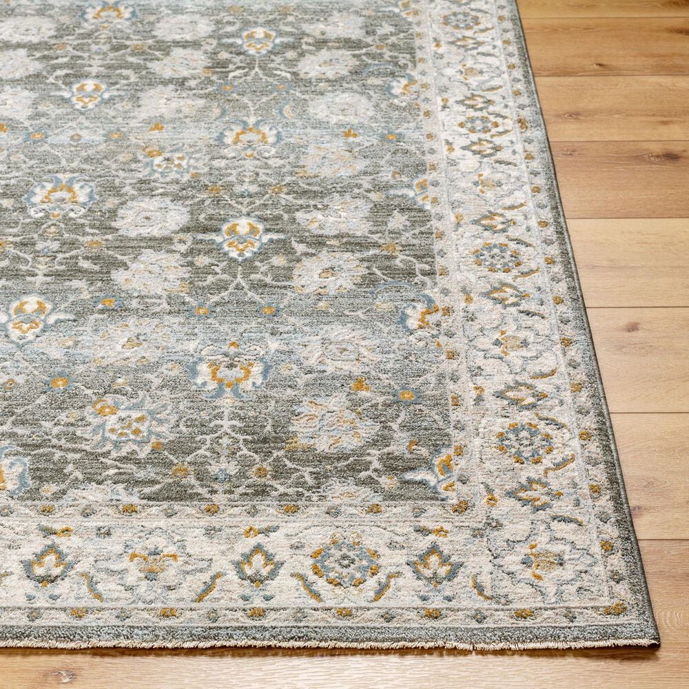 Surya Dresden Deep Teal, Taupe, Dusty Sage, Off-White, Light Gray, Mustard and Olive 12&#39; x 15&#39; Area Rug, , large