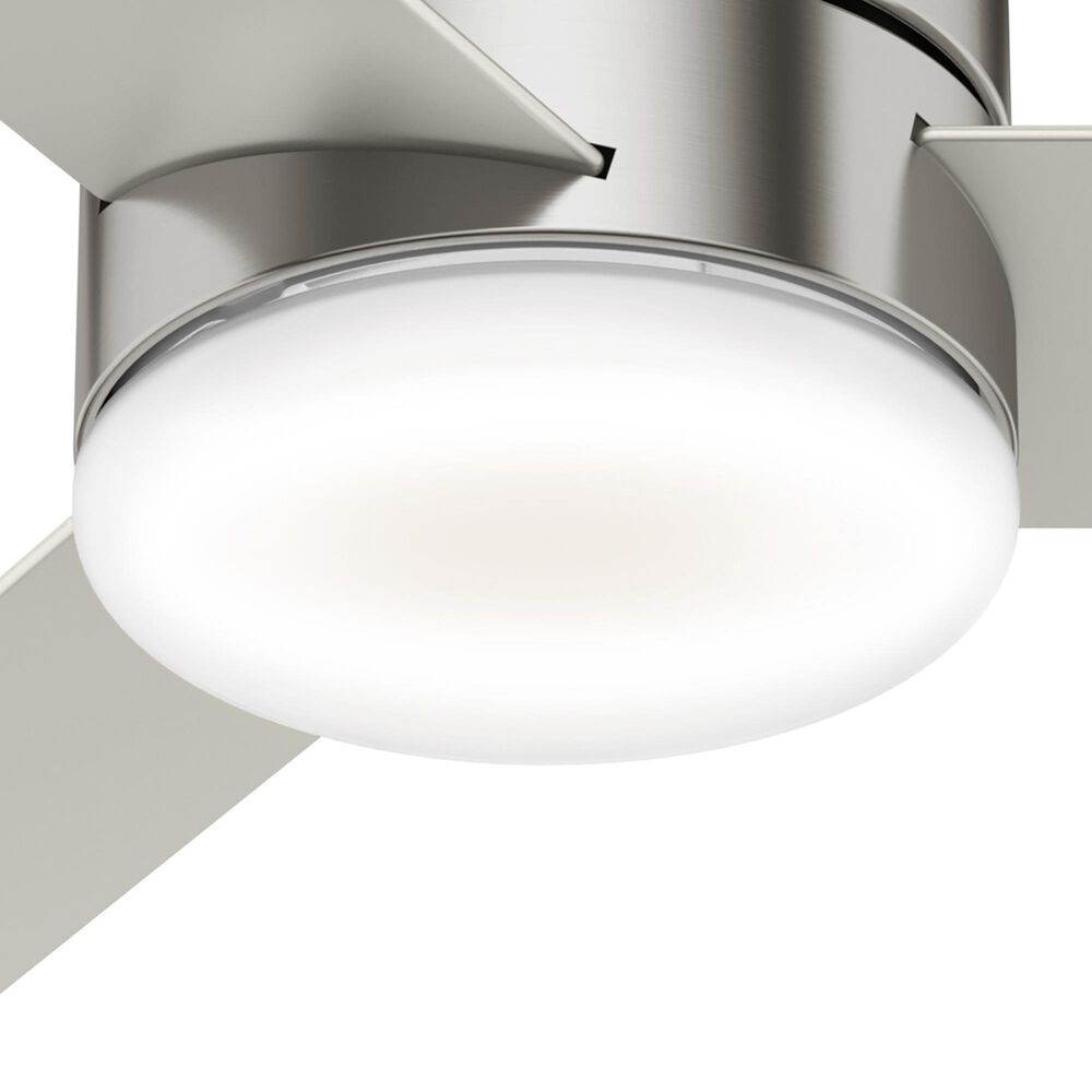 Hunter Minimus Low Profile 44&quot; Ceiling Fan with LED Light in Brushed Nickel, , large