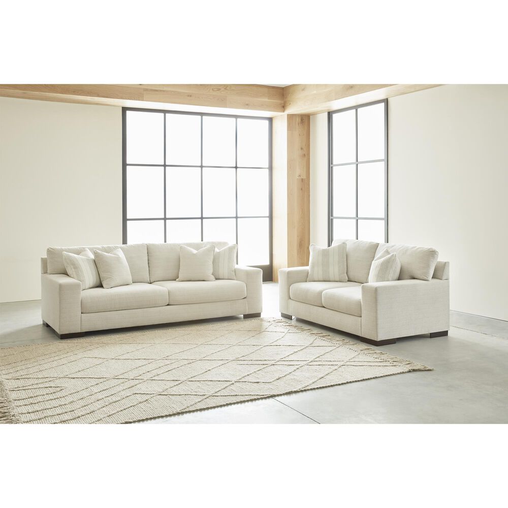 Ashley Maggie Stationary Sofa in Birch, , large