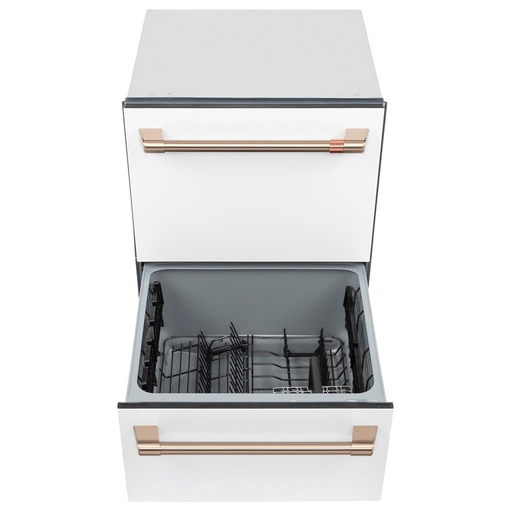 Cafe 24&quot; Double Drawer Dishwasher in Matte White, , large