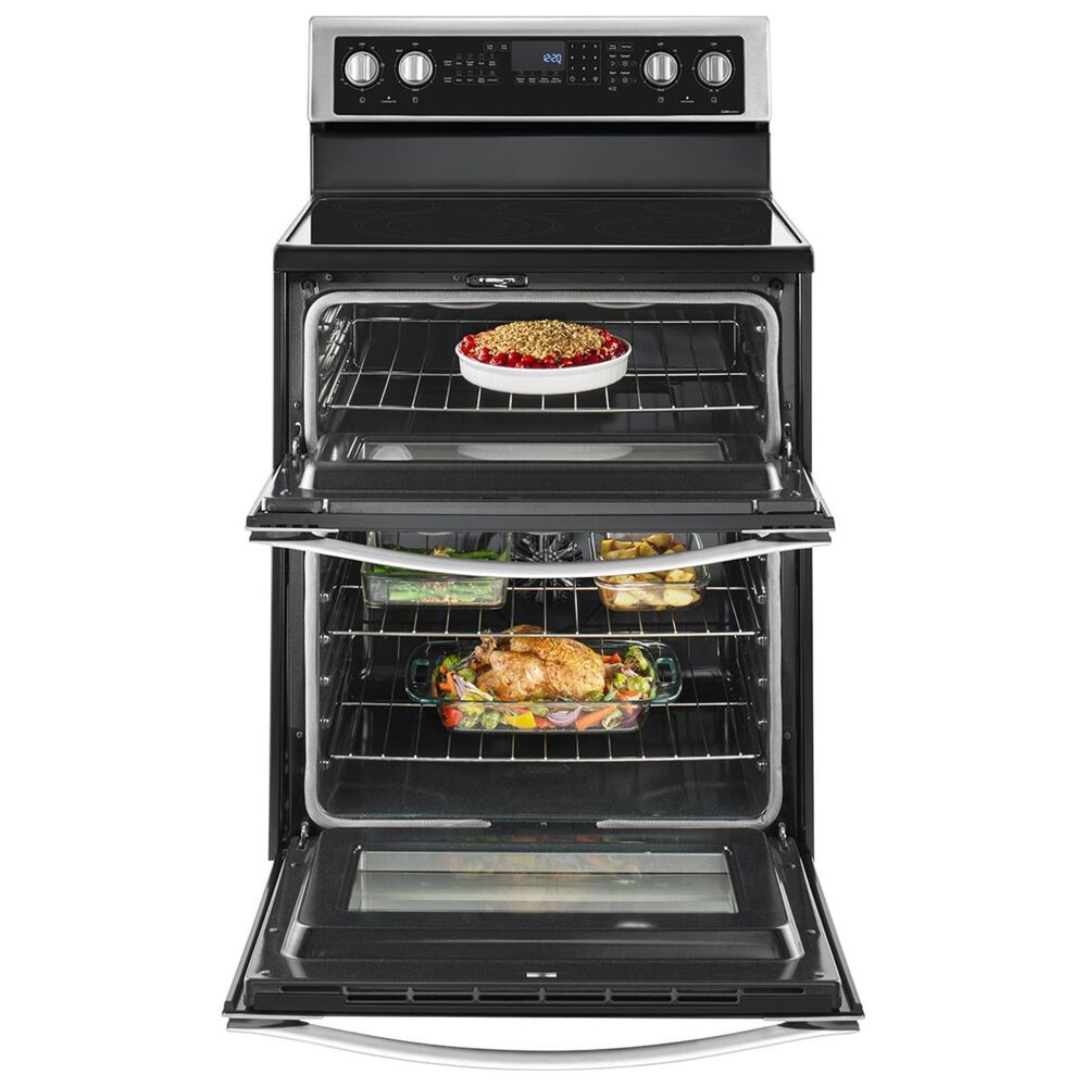 Whirlpool 6.7 Cu. Ft. Freestanding Electric Double Oven Range with Convection in Stainless Steel, , large