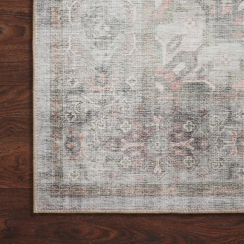 Loloi II Heidi 2&#39; x 5&#39; Dove and Blush Area Rug, , large