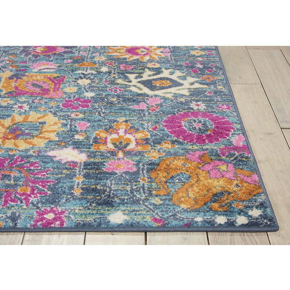 Nourison Passion PSN01 3&#39;9&quot; x 5&#39;9&quot; Denim Area Rug, , large