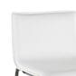 Lumisource Mara Counter Stool with White Cushion in Black (Set of 2), , large