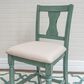 Linon Home Decor Willow Counter Stool with Cream Cushion in Teal, , large