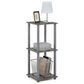 HOMLUX 2-Tier End Table in Gray (Set of 2), , large