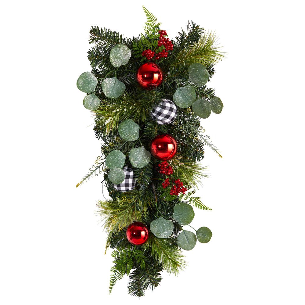 Nearly Natural Inc 26in. Holiday Christmas Greenery Ornament Artificial Swag, , large