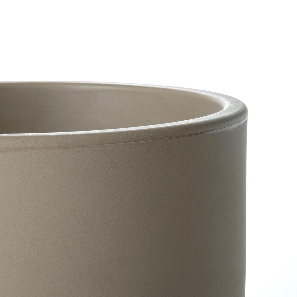 Alfresco Home Porto Tall Round Patio Planter in Taupe, , large