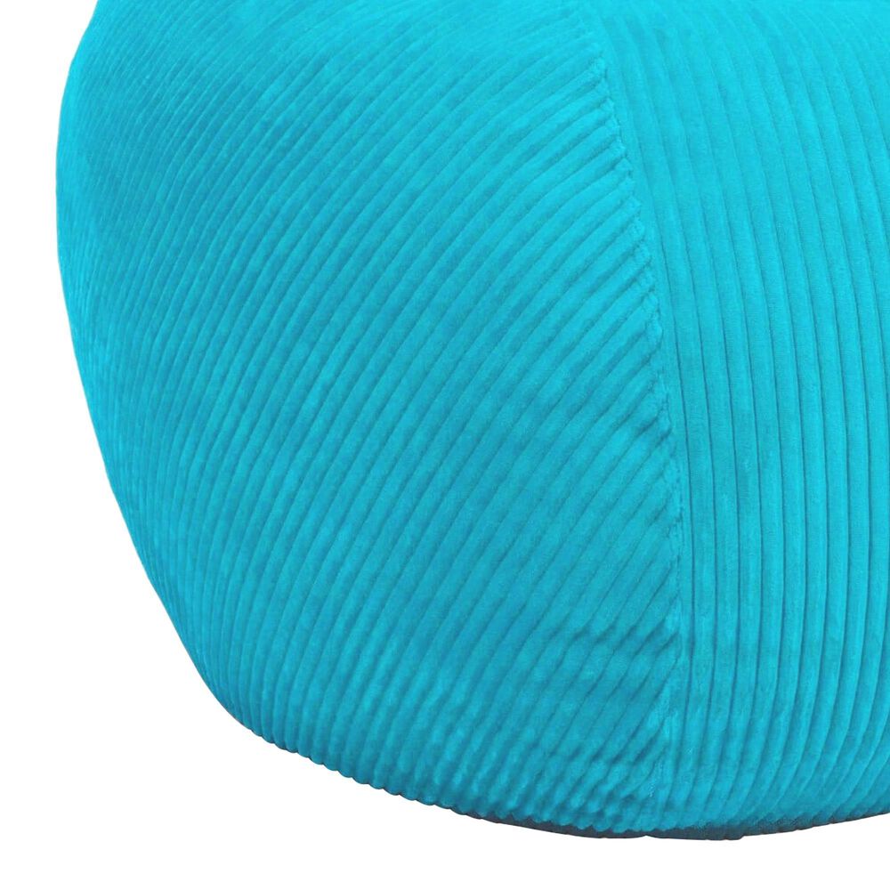 Bean Bag Nest Chairs Queen Plush Bean Bag in Cyan, , large