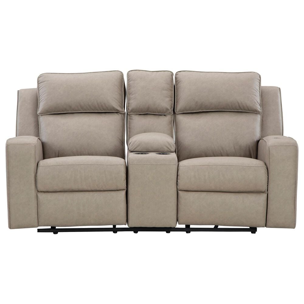 Ashley Lavenhorne Manual Loveseat in Pebble, , large