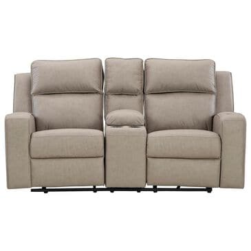 Ashley Lavenhorne Manual Loveseat in Pebble, , large