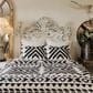 Peking Handicraft Queen Ranch 3-Piece Full/Queen Quilt Set in Black and White, , large