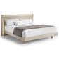 BDI Kava King Platform Bed in Washed Oak with Lighting and USB Ports, , large