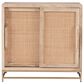 Linon Home Decor Janie 2-Door Cabinet in Natural and Gold, , large