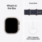Apple Watch Ultra 2 GPS + Cellular 49mm Natural Titanium Case with Navy Ocean Band, , large