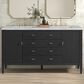 James Martin Vanities Myrrin 60" Double Vanity in Carbon Oak with 3 cm Victorian Silver Quartz Top, , large
