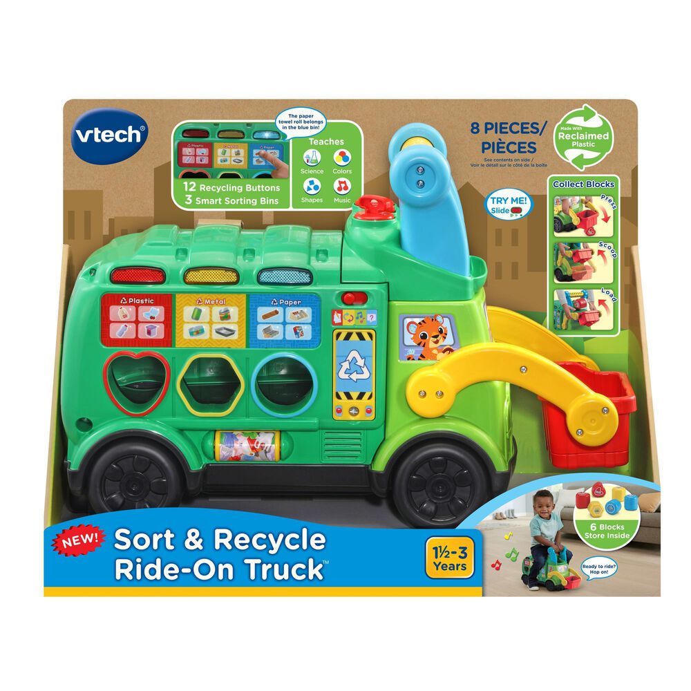 Vtech Toys Sort and Recycle RideOn Truck NFM