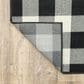 Oriental Weavers Marina Black and Ivory 7"10" x 10"10" Indoor/Outdoor Area Rug, , large
