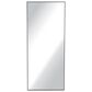 Garber Collection 60" Metal Modern Wall Mirror in Black, , large