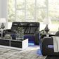 Ashley Boyington 2-Piece Power Reclining Sofa and Recliner in Black, , large