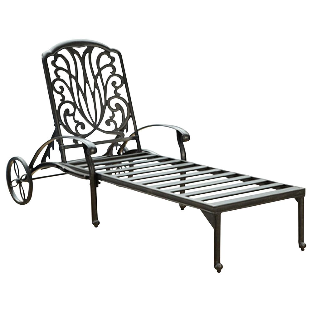 Homestyles Capri Chaise Lounge in Gray, , large