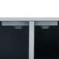 HOMLUX 53" Outdoor Kitchen Island in Grey Blue and Stainless Steel, , large