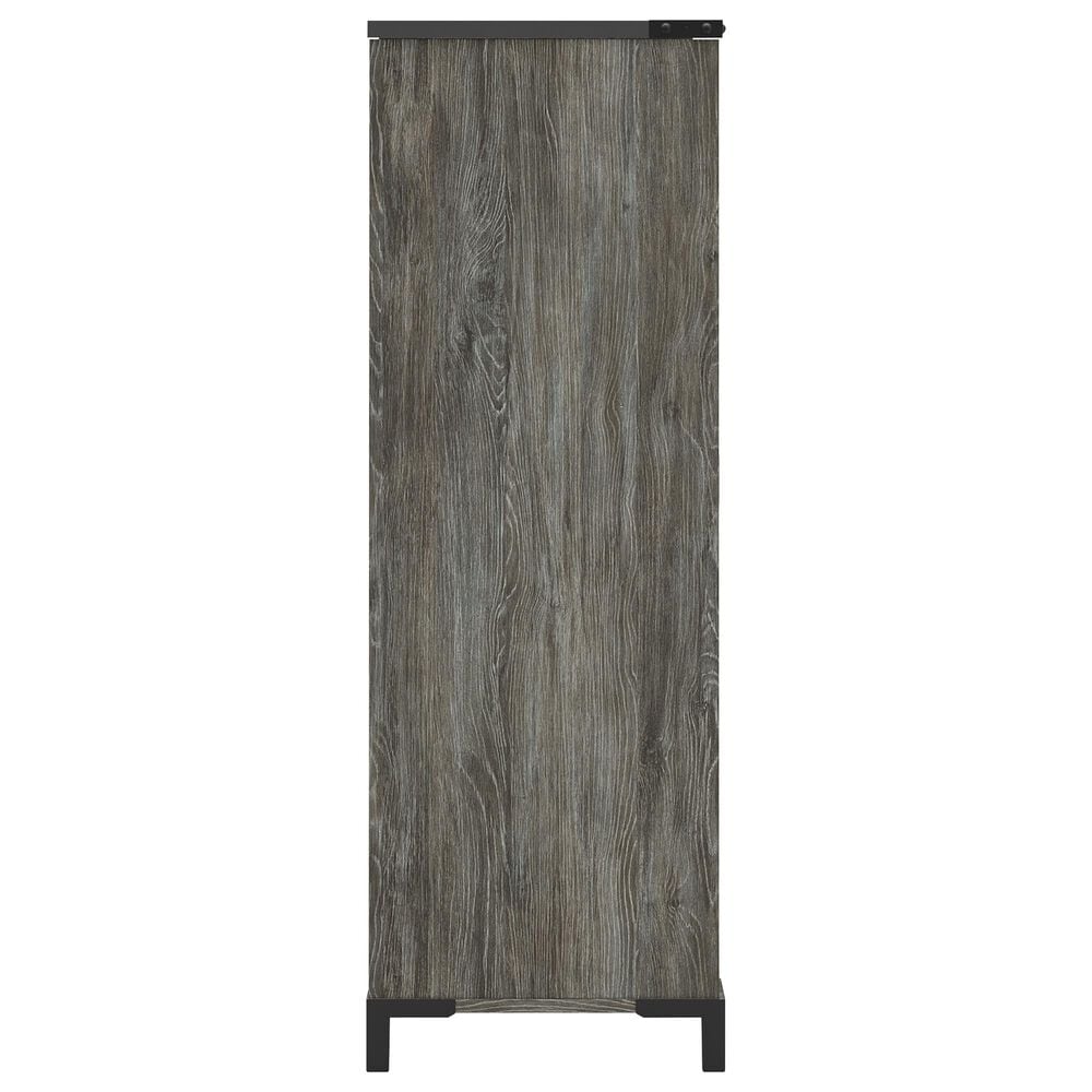 Ashley Frandern 5-Drawer Dressing Chest in Rustic Warm Gray, , large