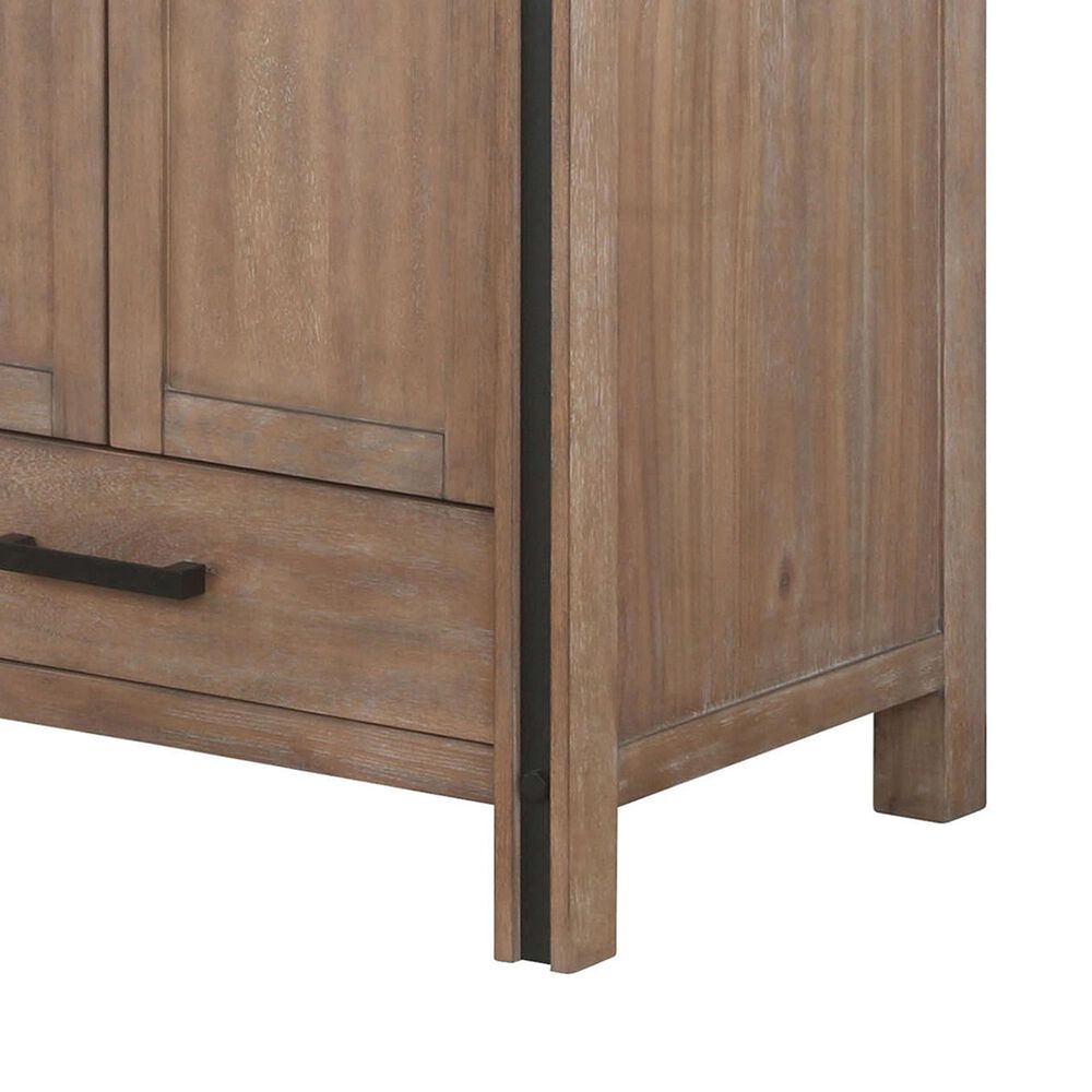 Lexora Home Ziva 30&quot; Single Bathroom Vanity in Rustic Barnwood with 2 cm White Quartz Top and Rectangular Sink, , large