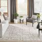 Nourison Luna 7"9" x 9"9" Ivory and Grey Area Rug, , large