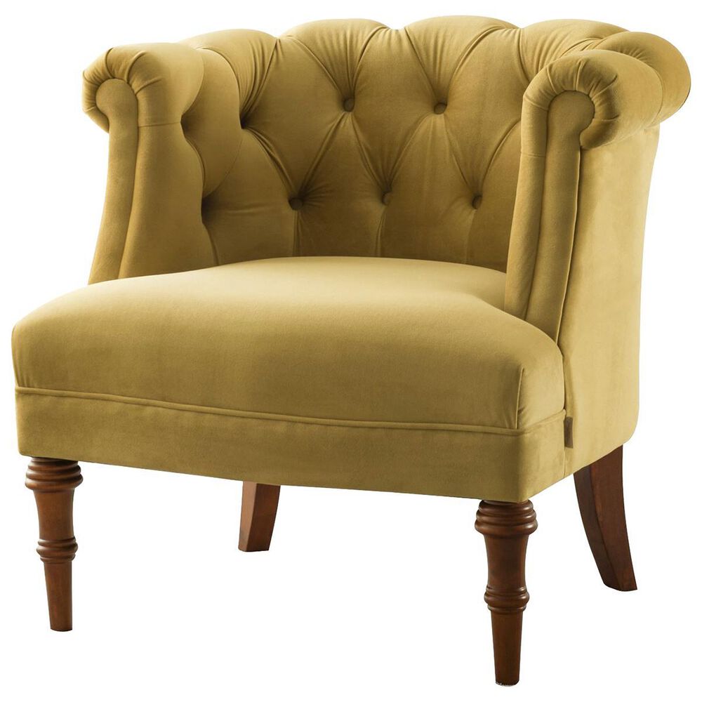 Jennifer Taylor Home Katherine Tufted Accent Chair in Gold Velvet, , large