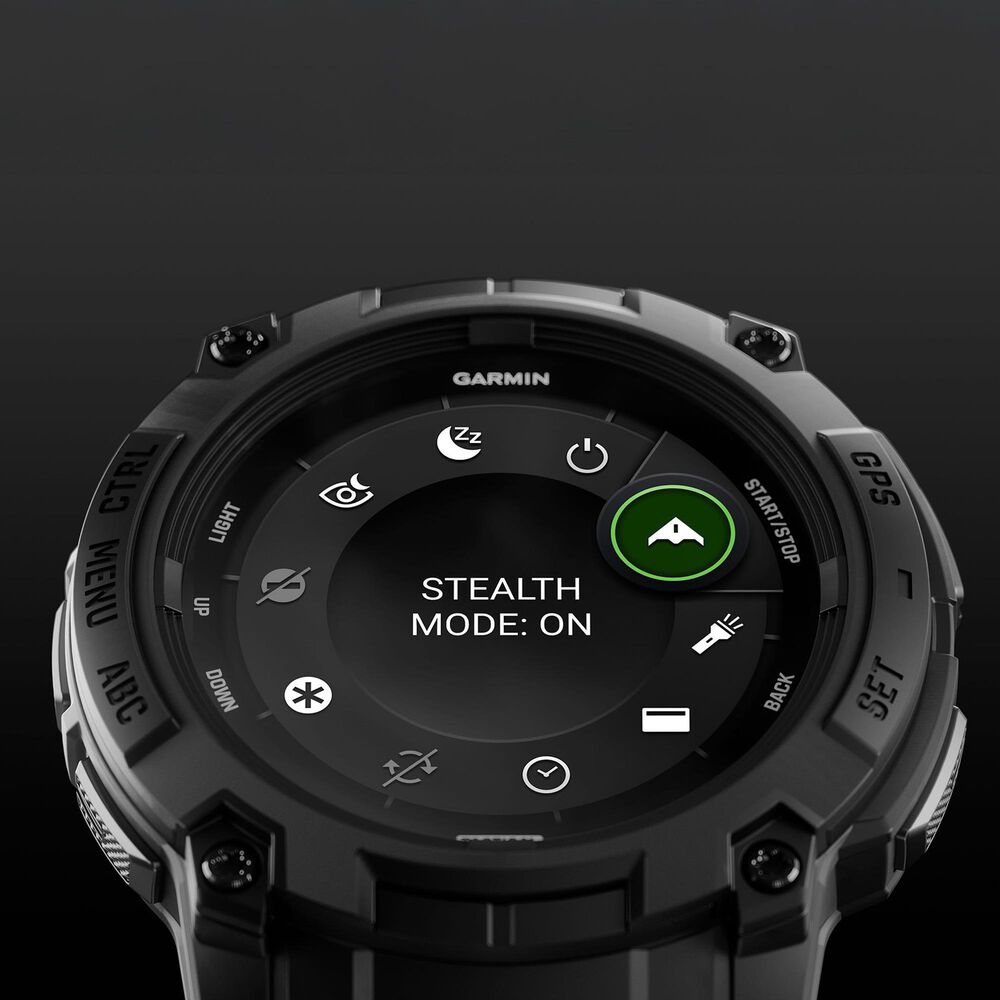 Garmin Instinct 3 AMOLED Tactical Edition Smartwatch 50mm in Black, , large