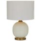 Maple and Jade Modern Accent Lamp in White and Gold, , large