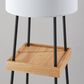 Adesso Henry Shelf Floor Lamp in Black and Natural, , large