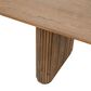 Classic Home Vander Rectangular Double Pedestal Dining Table in Tawny Brown - Table Only, , large