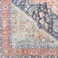 Surya Amelie 2"7" x 7"10" Navy, Peach, Green, Coral, Beige and Blush Runner, , large