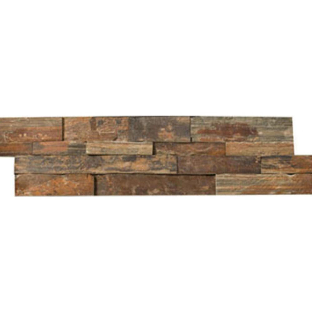 Emser Slate Stacked Earth 6" x 24" Natural Stone Tile, , large